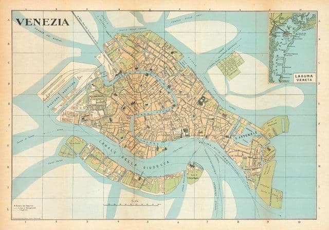 Mapa histórico de Veneza
